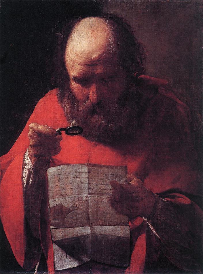 LA TOUR, Georges de Saint Jerome Reading sg